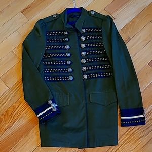 Zara Green Military Jacket